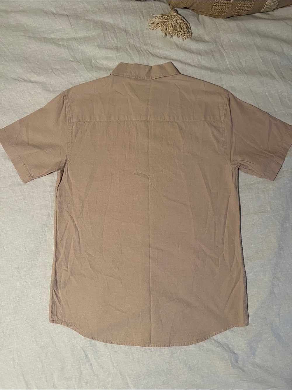 Tan Button Up - Picture 3 of 3